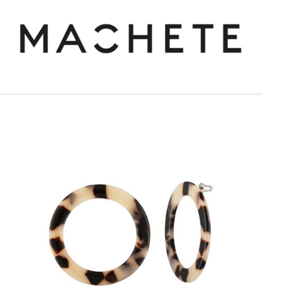 Machete Isla Hoops in Ash Blonde Tortoise